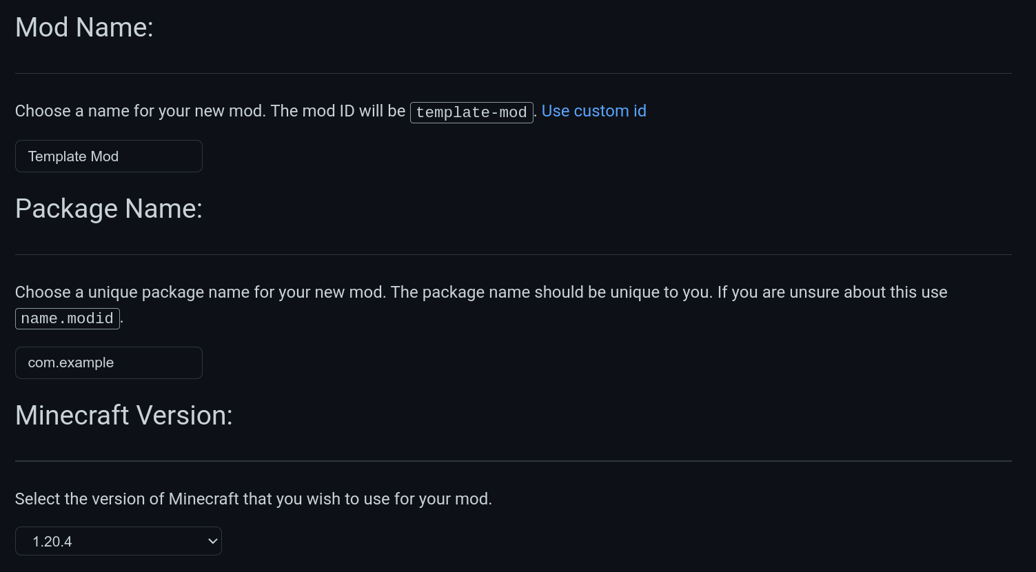 Предварительный просмотр генератора