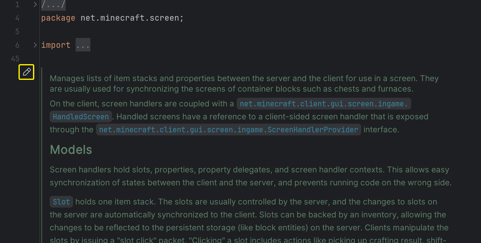 Редагування JavaDoc