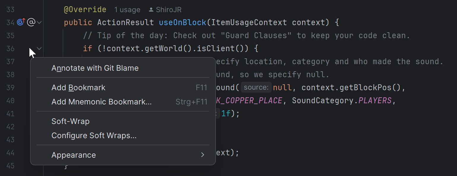 встановлення закладку